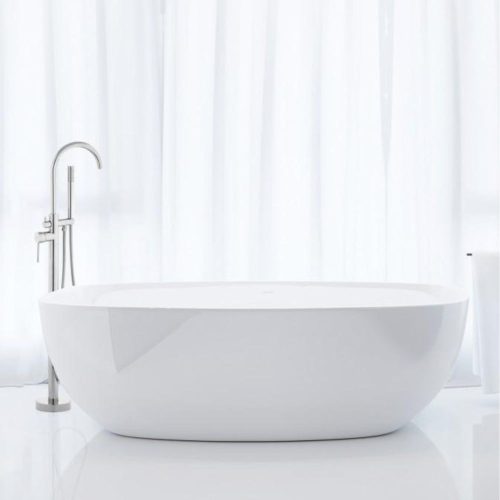 Szabadon álló padróra telepíthető kádtöltő csaptelep króm színben