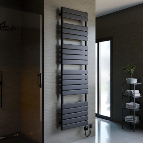 Design radiátor NERO Italia - 50 x 180 cm (fekete)