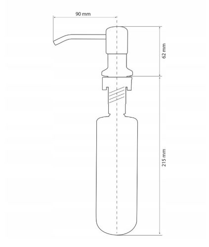 Mosogató csaptelep szett adagolóval - Gamma Design - bézs