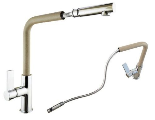 Gamma Linea mosogató csaptelep - kihúzható fej - (bézs)