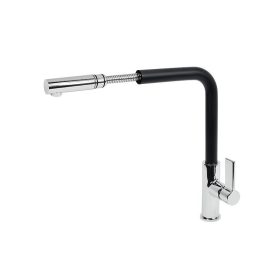 Gamma Linea mosogató csaptelep - kihúzható fej - (fekete)