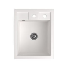 Gránit Mosogató Parma szifonnal (fehér)