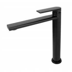 Gamma Rossa magasított mosdó csaptelep - fekete