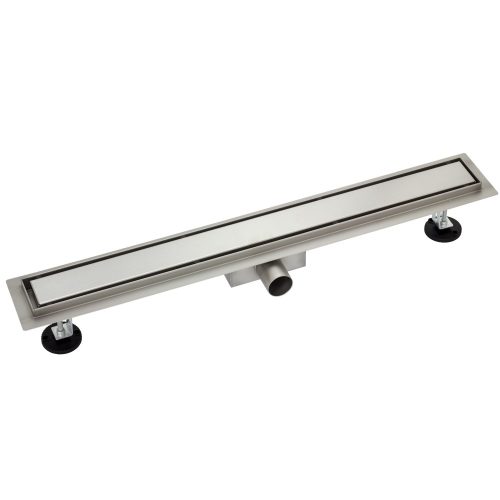 zuhanyfolyóka 80 cm - burkolható rozsdamentes acél fedlap, ami átfordítható is egyben