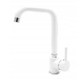 Steel Gamma Mosogató Csaptelep Fehér színben