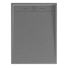 Welland kőhatású zuhanytálca szifonnal 90 x 120 cm - szürke