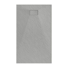 Kőhatású zuhanytálca - 90 x 160 cm - szürke