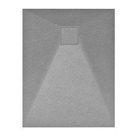 Kőhatású zuhanytálca - 70 x 90 cm - szürke