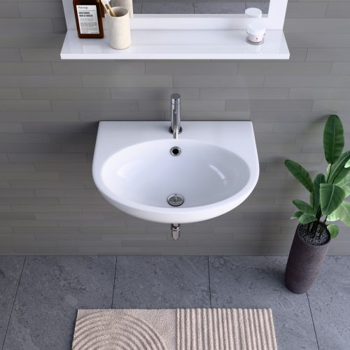 Welland falra szerelhető kerámia mosdó