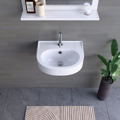 Welland falra szerelhető kerámia mosdó