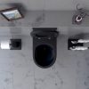 Welland Primo Tornado fali WC csésze + soft-close slim WC ülőke - fekete