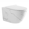Welland Primo Tornado fali WC csésze + soft-close slim WC ülőke - márvány