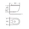 Welland Primo Tornado fali WC csésze + soft-close slim WC ülőke - márvány