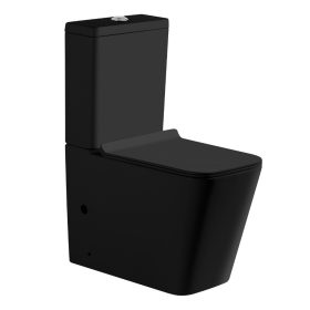 Welland H-7102 Tornado kompakt/monoblokk WC szett + soft-close slim WC ülőke - fekete