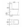 Welland Cono Tornado kompakt/monoblokk WC szett + soft-close slim WC ülőke