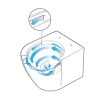 Welland Cono Tornado fali WC csésze + soft-close slim WC ülőke
