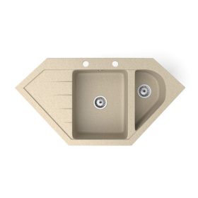 Gránit mosogató NERO Joker + szifon (bézs)
