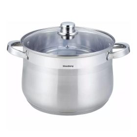   Klausberg fazék 7L, Ø22 cm- rozsdamentes acél, edzett üveg fedő (KB-7162)