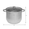 Klausberg fazék 10.7L, Ø26 cm- rozsdamentes acél, edzett üveg fedő (KB-7164)