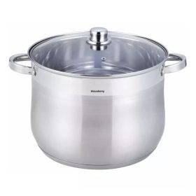   Klausberg fazék 18.7L, Ø32 cm- rozsdamentes acél, edzett üveg fedő (KB-7167)