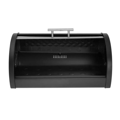 klausberg kenyértartó - rozsdamentes acél - fekete / inox (KB-7454)