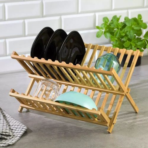 bambusz edényszárító