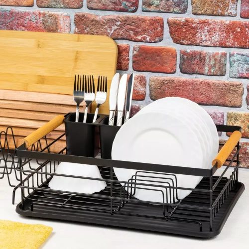 Kinghoff edényszárító 42 x 32 cm - fekete (KH-1728)