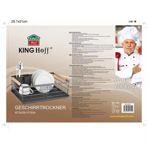 Edényszárító fehér színben - Kinghoff KH-1731