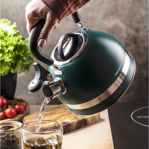 Kinghoff teáskanna, sípszóval - 1.8L - zöld (KH-1855)