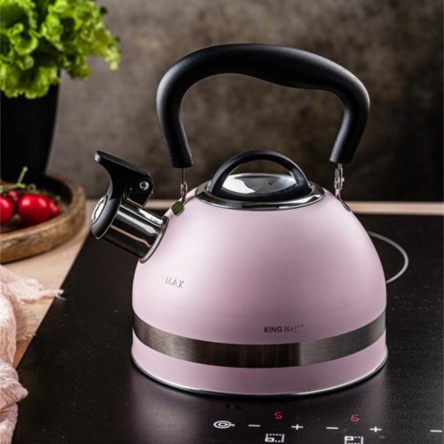 Kinghoff teáskanna, sípszóval - 1.8L - pink (KH-1856)