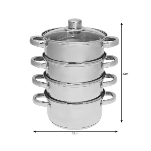 Kinghoff 5 részes pároló edény készlet Ø18 cm - 2.5L (KH-3317)