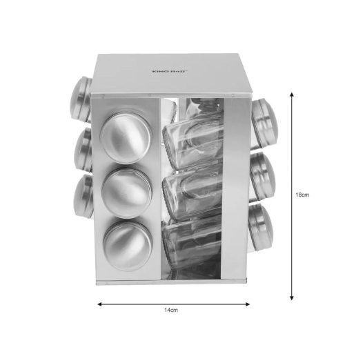 Kinghoff 12 darabos fűszertartó  (KH-4008)