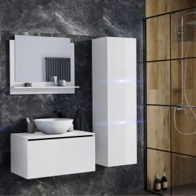   Venezia Like I. fürdőszobabútor szett + mosdókagyló + szifon (fényes fehér)