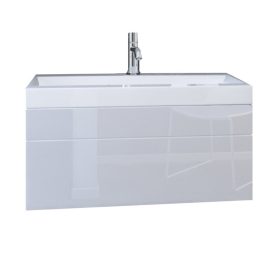   Venezia Luna mosdószekrény + mosdókagyló - 60 cm (magasfényű fehér)