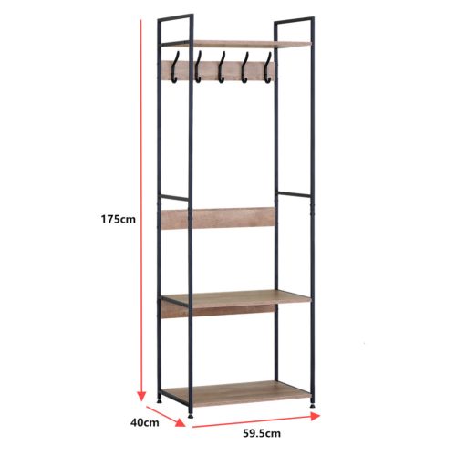 Intenso Compact fiókos ruhatároló polc / nyitott gardrób - 60 x 175 cm