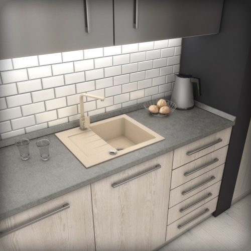 mosogatótálca homokbézs színben