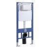 Welland M6601 Slim beépíthető fali WC tartály + szálcsiszolt arany nyomólap