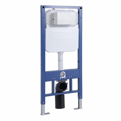 Welland M6601 Slim beépíthető fali WC tartály + szálcsiszolt arany nyomólap