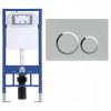 Welland M6601 Slim beépíthető fali WC tartály + nyomólap (G1201C)