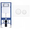 Welland M6601 Slim beépíthető fali WC tartály + nyomólap (G1201W)