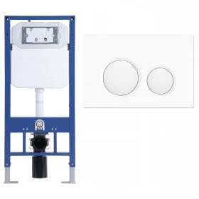   Welland M6601 Slim beépíthető fali WC tartály + nyomólap (G1201W)