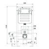 Welland M6601 Slim beépíthető fali WC tartály + nyomólap (G1201W)
