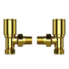 Radiátor sarokszelep készlet - arany