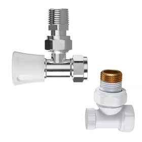   Radiátor sarokszelep készlet - 1/2" (MRVA00012-W / LB-00074-W)