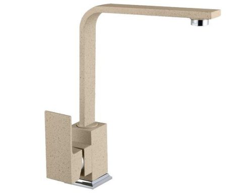 Gránit mosogató NERO Gold + Design csaptelep + dugókiemelő (bézs)