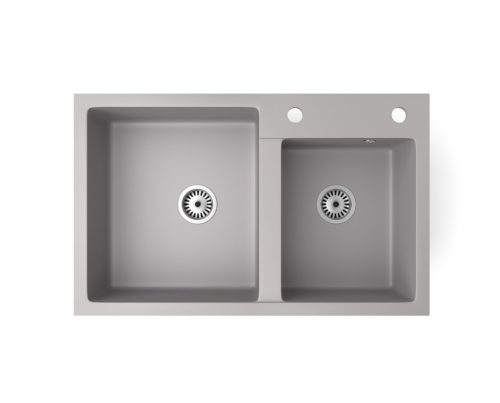 Gránit mosogatótálca NERO Palazzo + dugókiemelő (szürke)