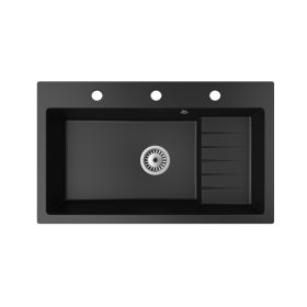 Gránit mosogatótálca  - NERO Boss - fekete