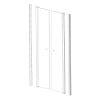 Welland RDD-80 kétszárnyú zuhanyajtó - 80 cm - króm profil