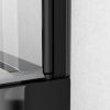 Welland RDD-90 kétszárnyú zuhanyajtó - 90 cm - fekete profil