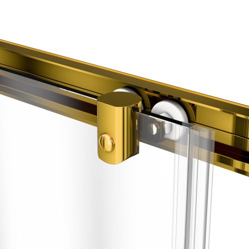 Welland SD-110 elhúzható zuhanyajtó - 110 cm - arany profil